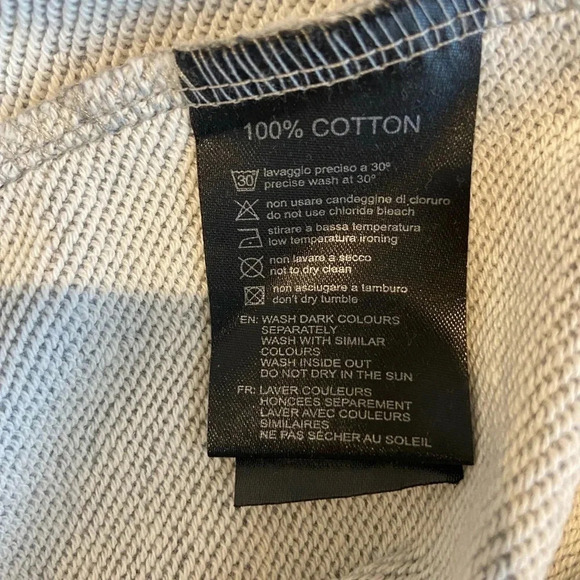 AVENUE George V Paris Sweatshirt Grey with Rhinestones Men’s M - Picture 7 of 9